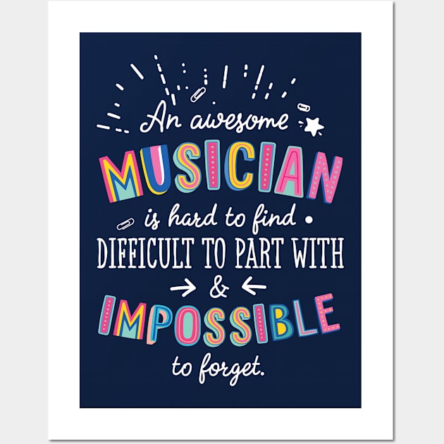 An awesome Musician Gift Idea - Impossible to Forget Quote Wall Art by BetterManufaktur